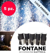 N.5 fontane argento con accensione elettronica matrimonio taglio torta sparkular