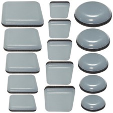 4x Piedini per Mobili Autoadesivo PTFE Teflon Scivoli Pattino Piede Piedi grigio