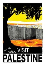 Banksy Walled Off Hotel Visit Palestine poster original with invoice very rare