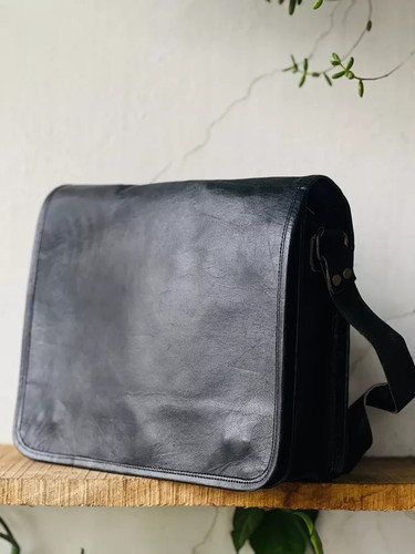 Borsa vintage vera pelle - in,
