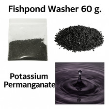 Permanganato di Potassio 60g Verdura Frutta Lavaggio Pesce Stagno Acqua Detergente