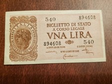Banconota 1 LIRA 1944
