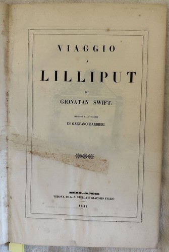 Jonathan swift viaggio - viaggio, a