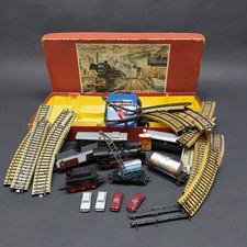 Set Marklin 3103 scala H0 loco vapore carri e carro gru, binari