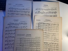 Spartiti mus.IL PLETTRO 1922-1936 mandolino-mandola e chitarra. 58-66-67-68-70