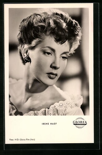 Cartolina attrice irene naef - irene,
