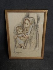 QUADRO STAMPA SU SETA MADONNA
