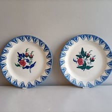 COPPIA PIATTI CERAMICA VECCHIA MONDOVÌ GABUTTI 800