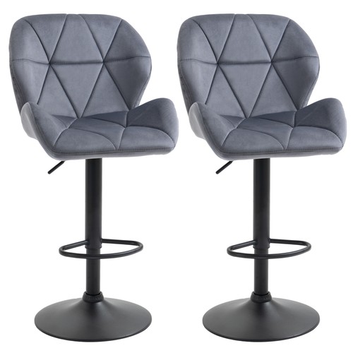 Homcom velvet bar - velvet, stools