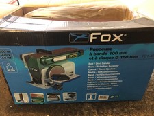 Levigatrice a NASTRO FOX by Femi F31-462 combinata da banco inclinabile a disco