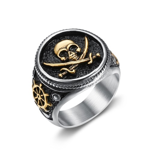 Anello uomo vintage pirati dei - anello,