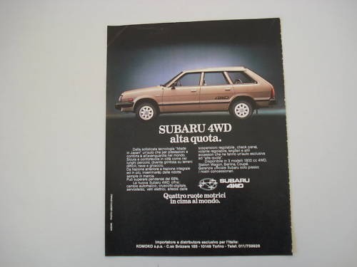 Advertising pubblicità 1983 - advertising,