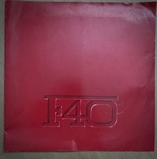FERRARI F40 -Brochure originale pubblicitaria illustrata-1987-Descriz.tec