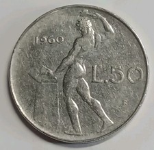MONETA DA LIRE 50 NC 1960 REPUBBLICA ITALIANA BUONE CONDIZIONI