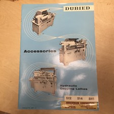 Vintage Edouard Dubied &Cie Catalogo 512 514 515 copia torni macchina utensile brochure