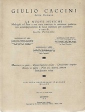 "le nuove musiche madrigali ed