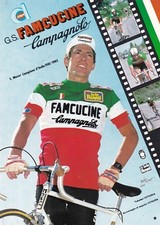 Ciclismo/cyclisme cartolina F. MOSER sq. G.S. FAMCUCINE - CAMPAGNOLO 1981 orig.