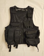 Gilet Tattico Swiss Arms • Molte Tasche • Nero • Softair Airsoft 