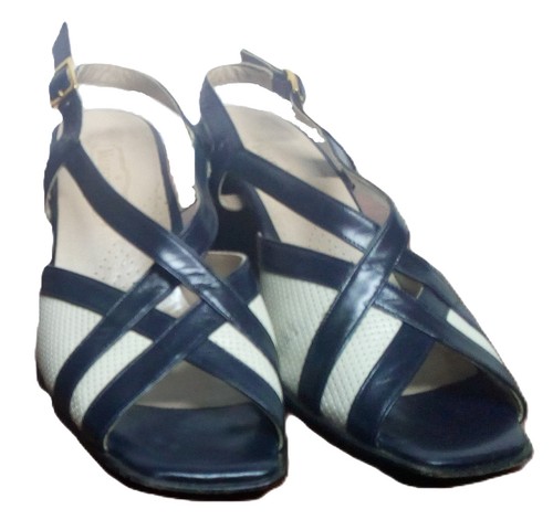 Scarpe donna blu tacco basso - scarpe,