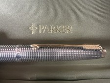 🔴 PARKER 75 penna stilografica ARGENTO STERLING Sonnet ciselè pennino ORO XF