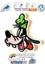 patch Goofy toppa termoadesiva Pippo mickey mouse iron cartoon superpippo head