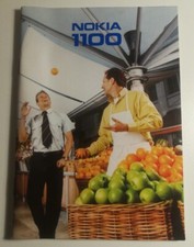 SOLO MANUALE ISTRUZIONI CELLULARE NOKIA 1100 - ORIGINALE VINTAGE - RARO