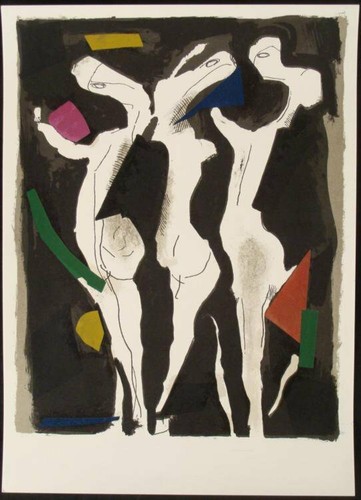 1973 marino marini - 1973, litografia