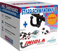 Gancio di Traino per Renault Megane II Grandtour 03-09 Rigido + Kit 13 Poli SPEZ