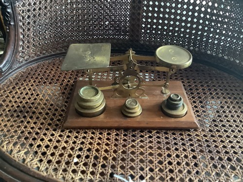 Victorian antique brass postal