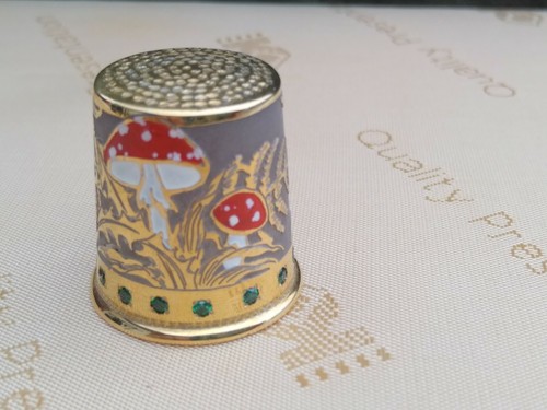 Ditale thimble ottone placcato - ditale,