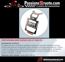 Portatarga Bkr suzuki gsxr