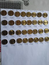 SUPER OFFERTA!! LOTTO 32 MONETE DA LIRE 20 DAL 1968 AL 1999 IN FDC DA ROTOLINO