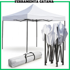 gazebo 3x3 pieghevole impermeabile bianco richiudibile per giardino da esterno