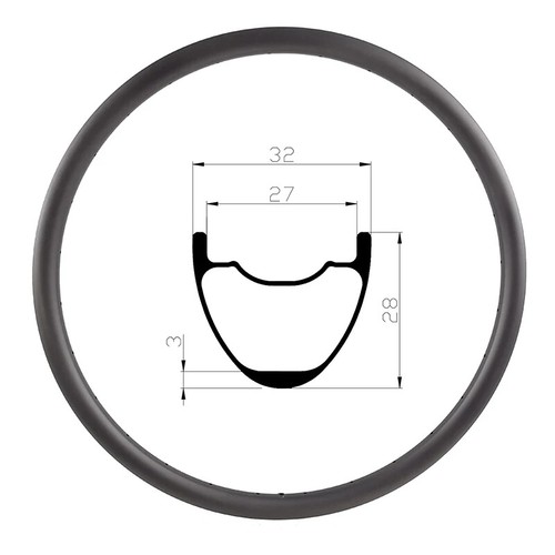Cerchio carbonio bici - , 29