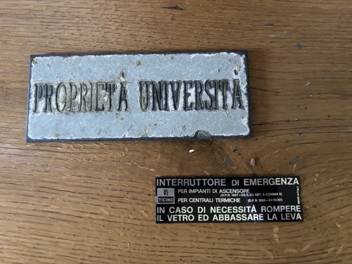 Targhe insegna vintage - targhe,