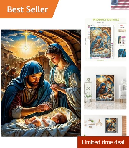 Kit pittura diamante natività - kit,