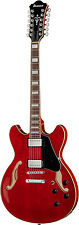 Ibanez chitarra semiacustica 12 corde AS7312-TCD Transparent Cherry Red 4/4