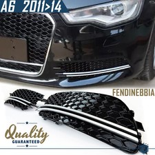 Griglie FENDINEBBIA Paraurti PER AUDI A6 RS6 (C7) 11>14 Mascherina a NIDO D' APE