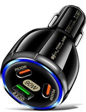 CARICABATTERIE AUTO USB C