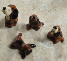 Lotto di 5 statuine cane