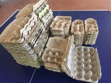 lotto stock contenitori portauova - confezioni riciclate