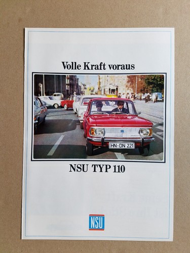 Depliant nsu tipo - 110, anni
