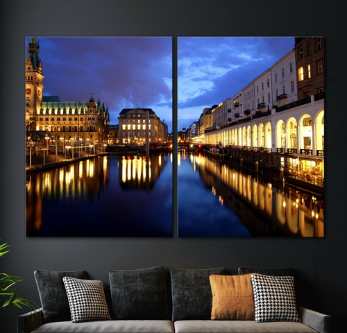 Alster kaskade leinwand - alster, bild