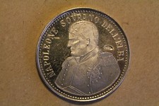 MEDAGLIA Napoleone Sovrano Dell'Elba 1814-1815 Medaglia in Argento ø26