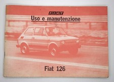 FIAT 126 1978 LIBRETTO USO MANUTENZIONE ISTRUZIONE MANUALE GUIDA UTILIZZO ITA