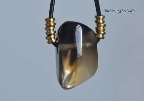 Collana citrino fumè super - collana,