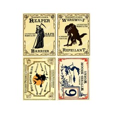 Halloween Stickers, 4 Monster