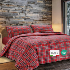 - Set Copripiumino Matrimoniale 250X210 Con Sacco Copri Piumino Cotone 100% Puro