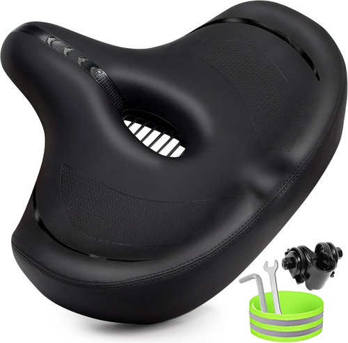 Extra larga sella bici comoda - larga,