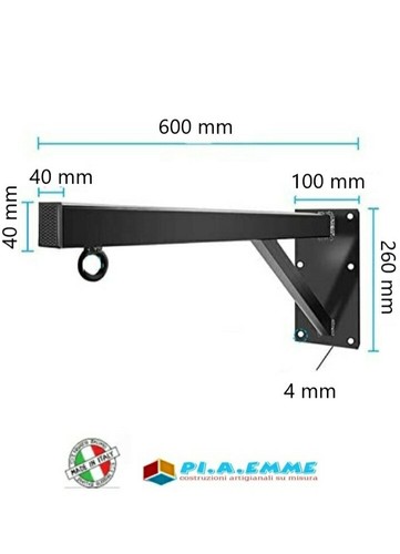 Supporto gancio staffa muro - gancio,